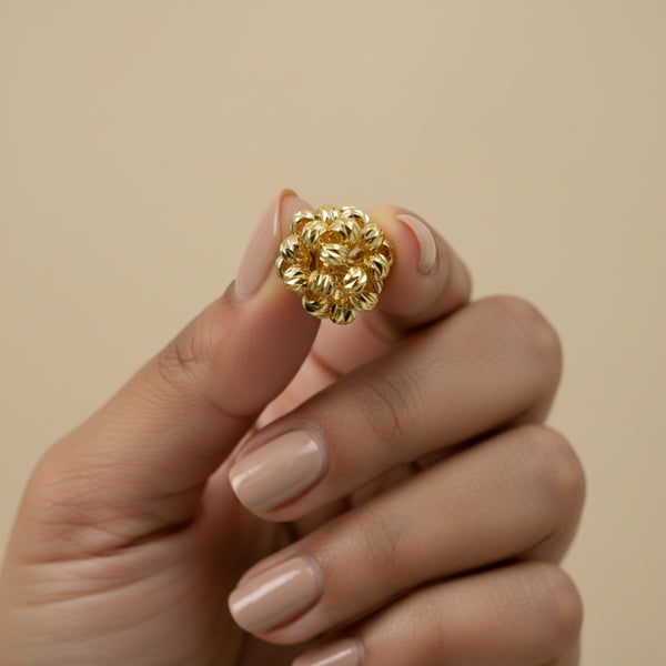 Golden Bloom Stud Earrings