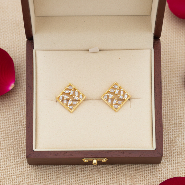 Golden Prism Pendant Necklace