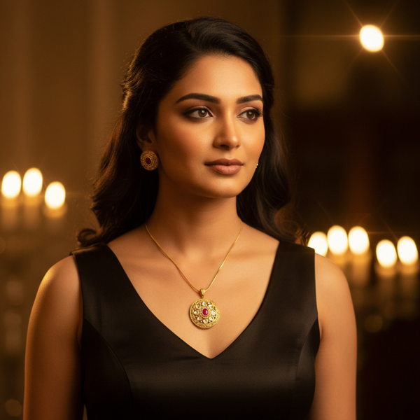 Emerald Rajwada Heritage Pendant Set