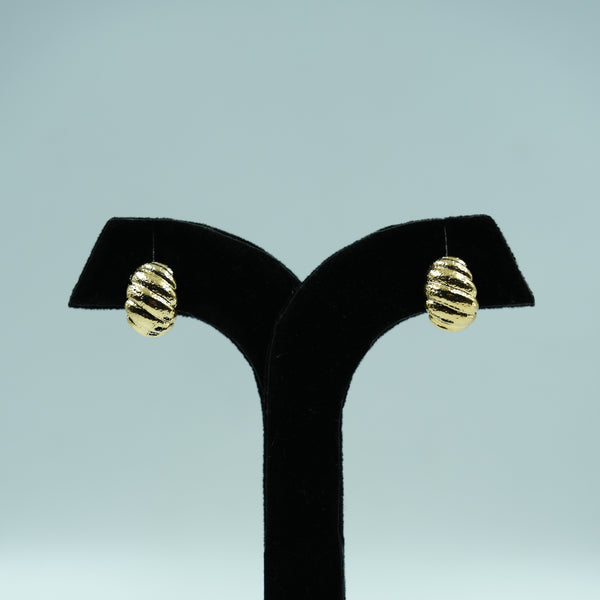 Golden Twist Elegance Studs