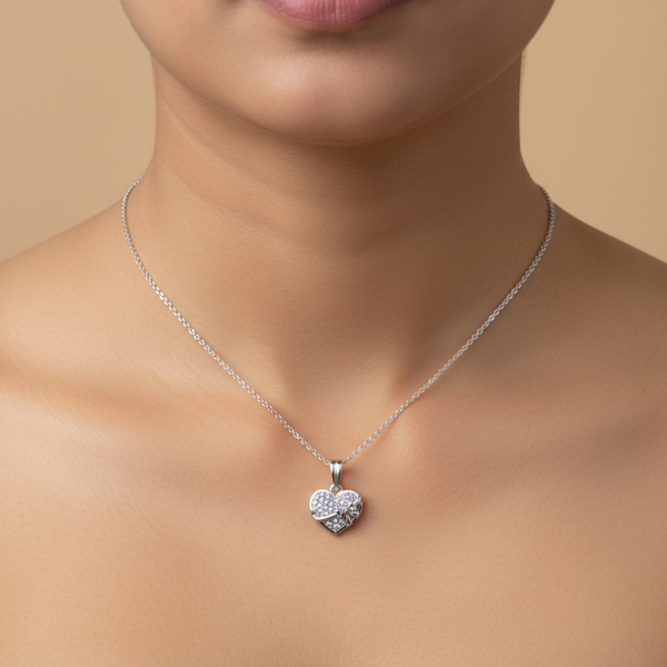 Eternal Spark Heart Pendant