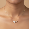 Golden Flutter Butterfly Pendant