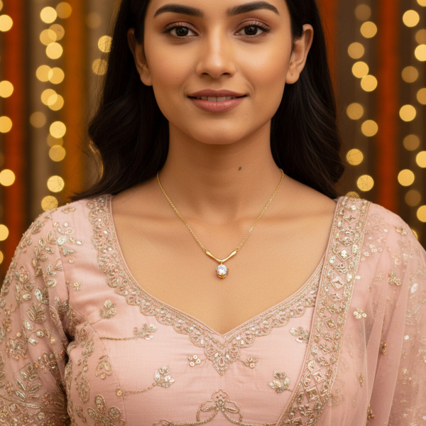 Golden Solace Drop Pendant