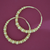 Golden Lattice Hoop Earrings