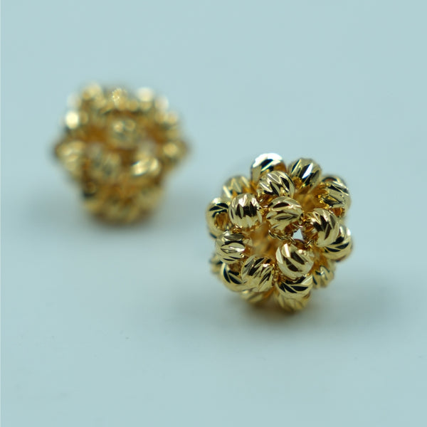Golden Bloom Stud Earrings