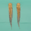 Golden Veil Fringe Earrings