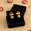 Luna Drop Gold Stud Earrings