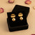 Luna Drop Gold Stud Earrings