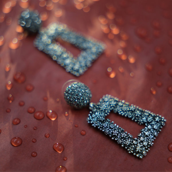 Silver Prism Dazzle Earrings