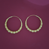Golden Lattice Hoop Earrings