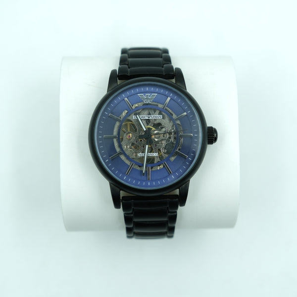 Black Skeleton Dial Luxury Men’s Watch