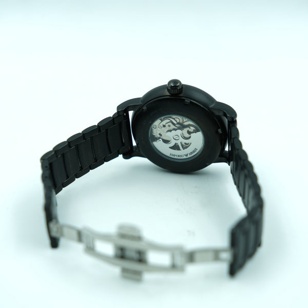 Black Skeleton Dial Luxury Men’s Watch
