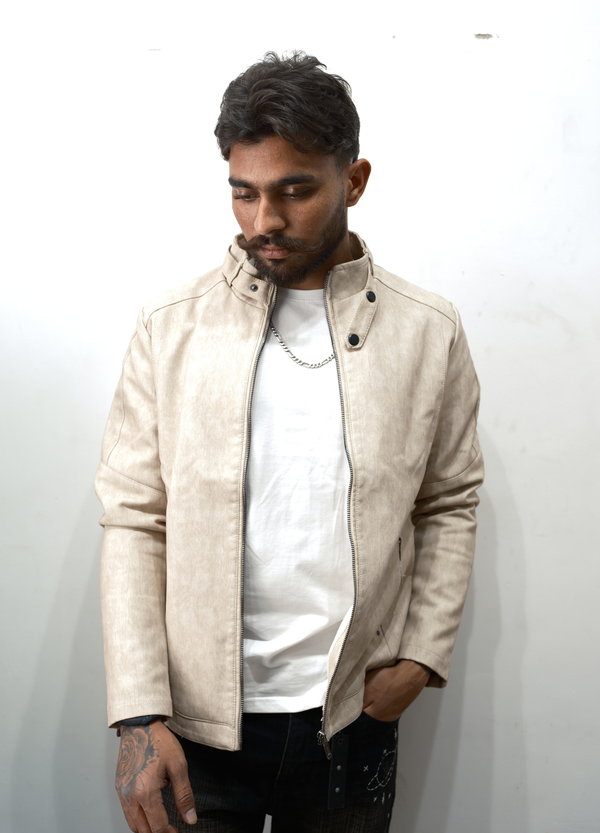 Classic Beige Rider Jacket