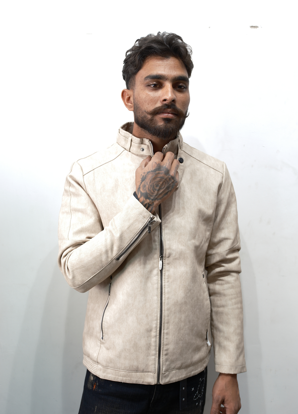 Classic Beige Rider Jacket