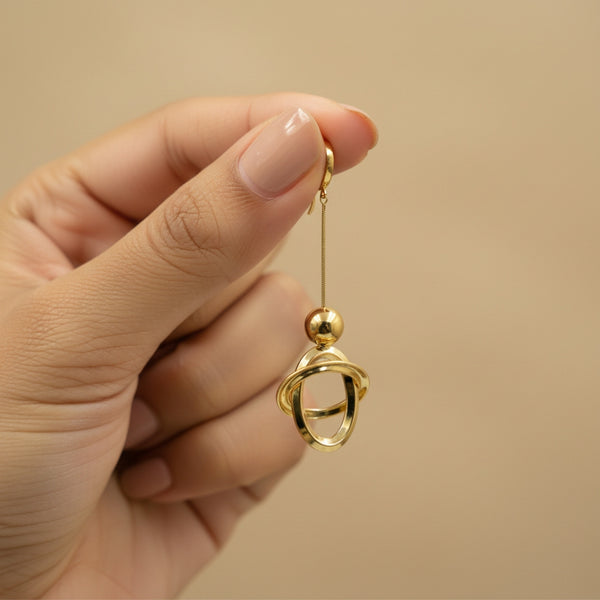 Aurora Interlock Drop Earrings