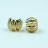 Golden Ripple Stud Earrings