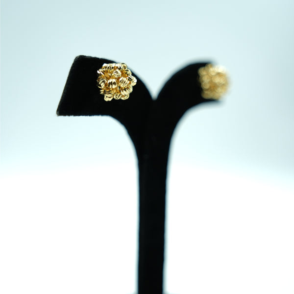 Golden Bloom Stud Earrings