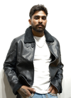 Urban Black Shearling Leather Jacket