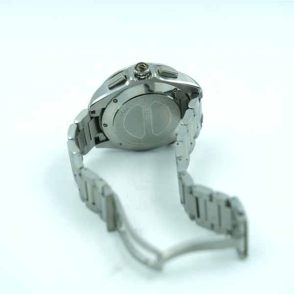 Silver ChronoSport Luxury Wristwatch