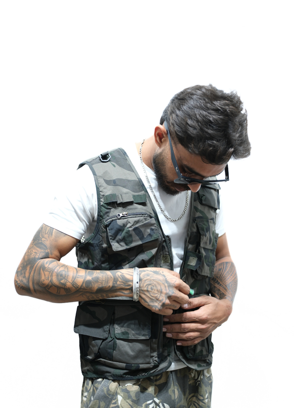 Tactical Camo Multi-Pocket Utility Vest