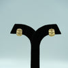 Golden Ripple Stud Earrings