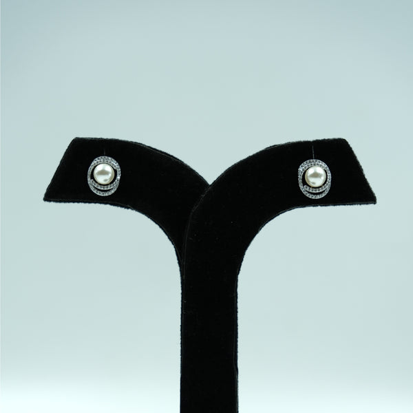 Celeste Blue Pearl Studs