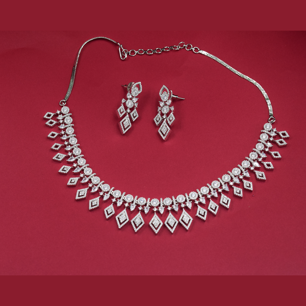 AD Diamond Aura Elegance Necklace Set