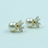 Pearl Crown Stud Earrings