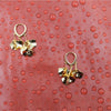 Golden Petal Whisper Earrings