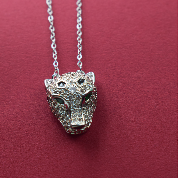 Emerald Gaze Panther Pendant