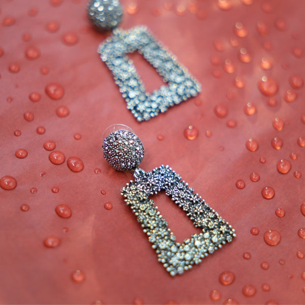 Silver Prism Dazzle Earrings