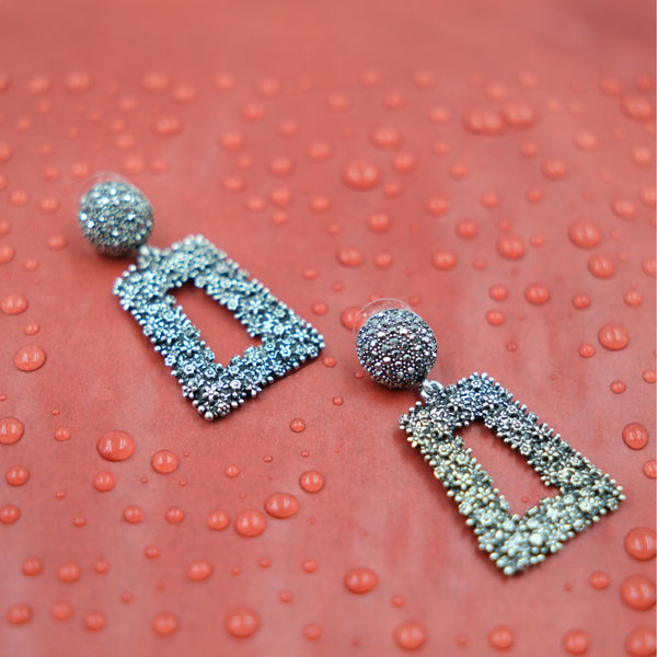 Silver Prism Dazzle Earrings