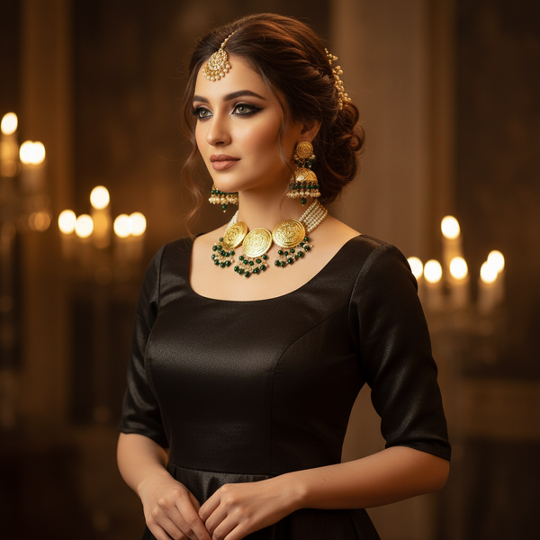 Majestic Coin Pearl Choker