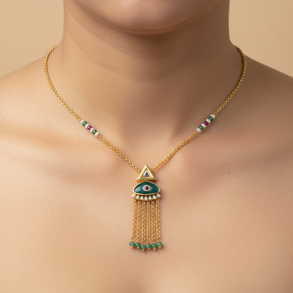 Noor Tassel Necklace Set