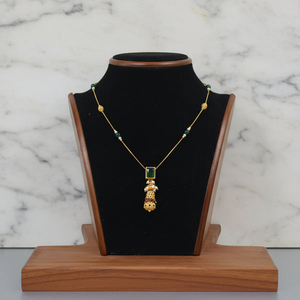 Emerald Royale Drop Necklace Set