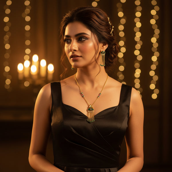 Noor Tassel Necklace Set